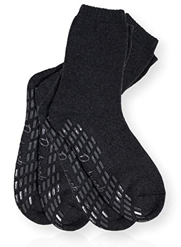 Product Cover Pembrook Non Skid - Non Slip Hospital Socks- Comfy & Warm Nonskid Slipper Socks - Perfect Labor and Delivery Socks (2-Pairs) - Fits Adult Men & Women