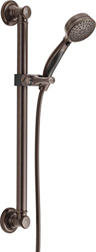 Product Cover Delta Faucet 9-Spray ADA-Compliant Slide Bar Hand Held Shower with Hose, Venetian Bronze 51900-RB
