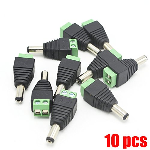 Product Cover XENOCAM 10 Pack 2.1mm x 5.5mm Male CCTV Camera DC Power Adapter Connector