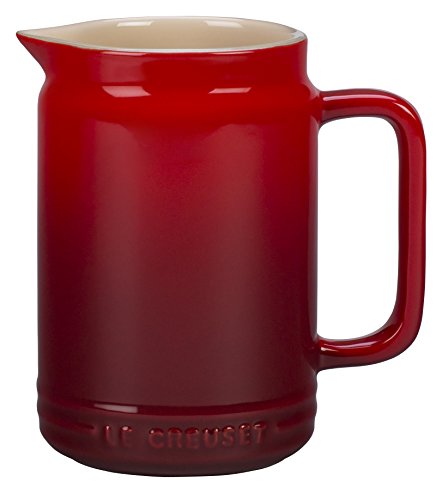 Product Cover Le Creuset PG1095-2067 Stoneware Sauce Jar, 20 oz, Cerise (Cherry Red)