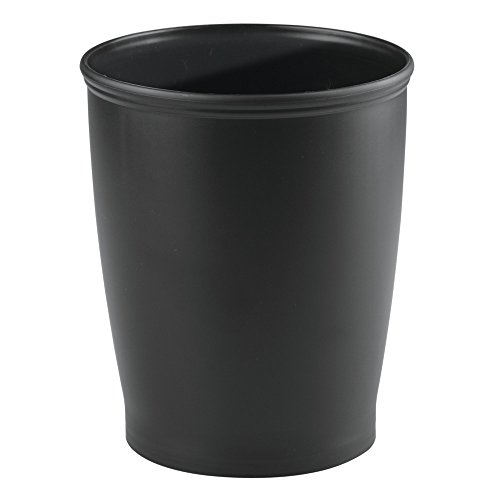 Product Cover iDesign Kent Plastic Wastebasket, Small Round Plastic Trash Can for Bathroom, Bedroom, Dorm, College, Office, 8.25