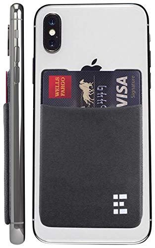 Product Cover Zero Grid Cell Phone Credit Card Holder Stick On Wallet Case w/RFID Blocking (Shadow)