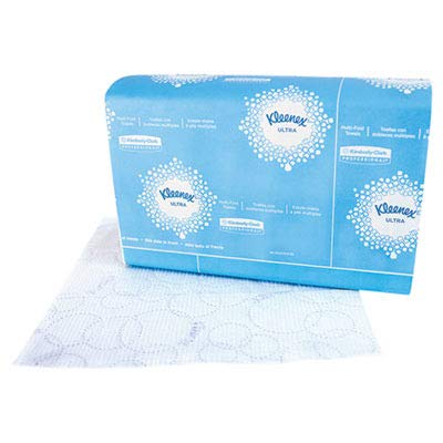 Product Cover Kleenex 43752 Ultra Soft Multi-Fold Towels, 2Ply, White, 9 1/4x9 1/2, 150 per Pack (Case of 16 Packs)
