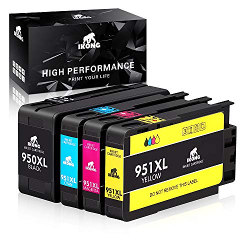 Product Cover IKONG Compatible Ink Cartridge Replacement for HP 950XL 951XL 950 951 Ink Cartridge Works with HP OfficeJet Pro 8600 8610 8620 8100 8630 8660 8640 8615 8625 276DW 251DW 271DW