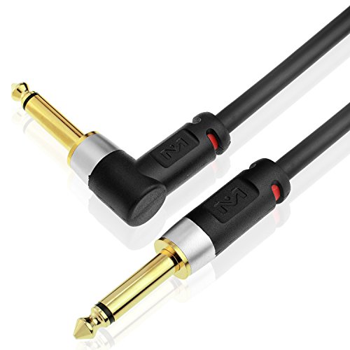 Product Cover Mediabridge Ultra Series Right Angle Guitar Instrument Cable (6 Feet) - 1/4 Inch Right Angle to 1/4 Inch Straight (Part# MC-14R-14S-6)