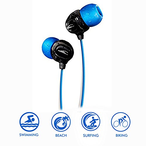 Product Cover Waterproof Headphones for Swimming - Surge S+ (Short Cord). Best Waterproof Headphones for Swimming Laps