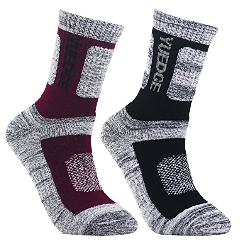 Product Cover YUEDGE Men's Cushion Cotton Crew Socks Outdoor Sports Golf Workout Athletic Hiking Socks