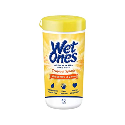 Product Cover Wet Ones Antibacterial Hand Wipes, Citrus Scent, 40 Count (Pack of 6)