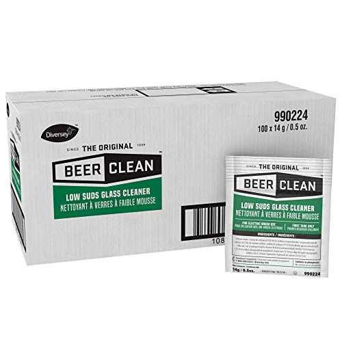Product Cover Diversey Beer Clean Low Suds Glass Cleaner (0.5-Ounce, 100-Pack)