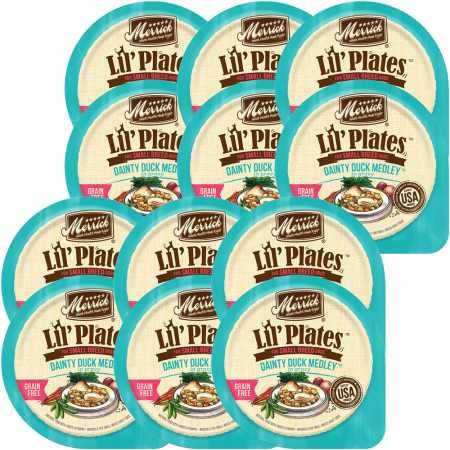 Product Cover Merrick Lil' Plates Small Breed Dainty Duck Medley Dog Food (12x3.5 oz)