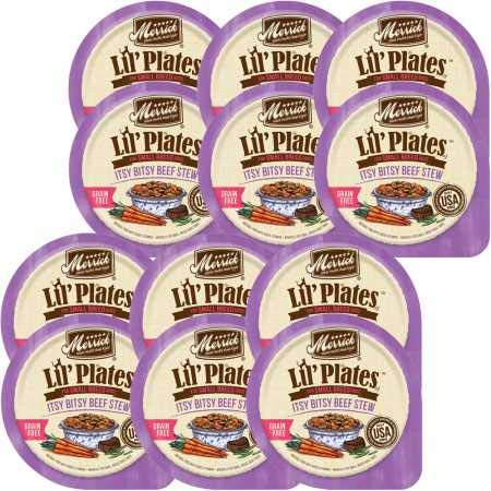 Product Cover Merrick Lil' Plates Small Breed Itsy Bitsy Beef Stew Dog Food (12x3.5 oz)