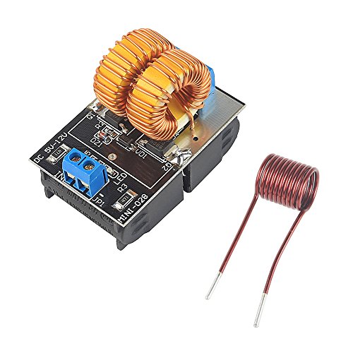 Product Cover LeaningTech 5V~12V Zero Voltage Switching ZVS Induction Heating Power Supply Module + Coil Power Supply Heating Power Supply Module