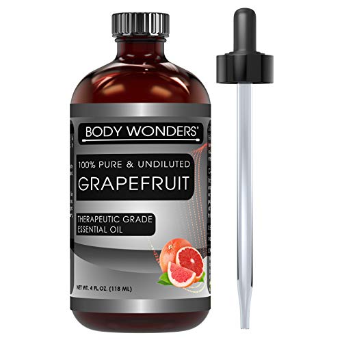 Product Cover Body Wonders Grapefruit Essential Oil * 4 Oz. Bottle * 100% Pure, Undiluted Therapeutic Grade Oils * Ideal for Aromatherapy & Diffusers * Great Quality Great Value!