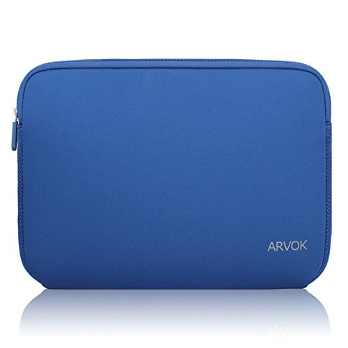 Product Cover Arvok 15-15.6 Inch Laptop Sleeve Multi-Color & Size Choices Case/Water-Resistant Neoprene Notebook Computer Pocket Tablet Briefcase Carrying Bag/Pouch Skin Cover for Acer/Asus/Dell/Lenovo, Dark Blue