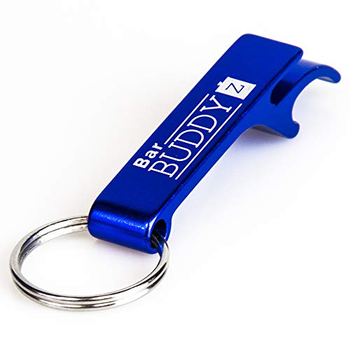 Product Cover Keychain Bottle Opener - bartender bottle opener - Best Aluminum Bottle/Can Opener - Compact, Versatile & Durable - Vibrant Colors - Premium Keyring Bottle Opener - Ergonomic Design Royal Blue