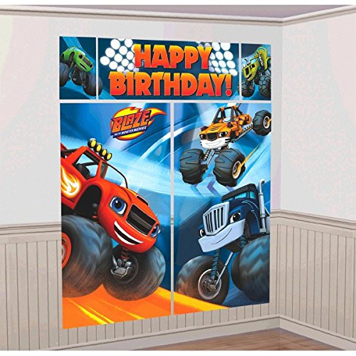 Product Cover Blaze and the Monster Machines Scene Setters Wall Decorating Kit, Birthday