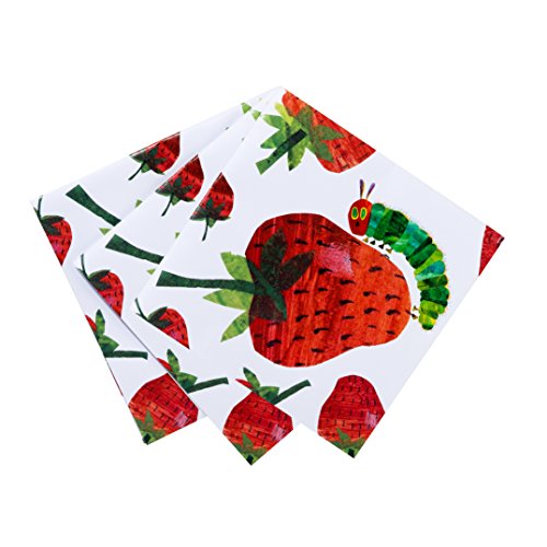 Product Cover World of Eric Carle, The Very Hungry Caterpillar Party Supplies, Napkins, Paper, 20 Pack