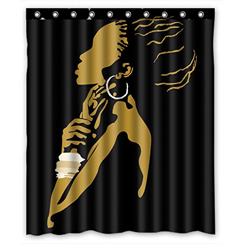 Product Cover Popular And Cheap African Woman Waterproof Bathroom Shower Curtain,Bathroom Decor 60