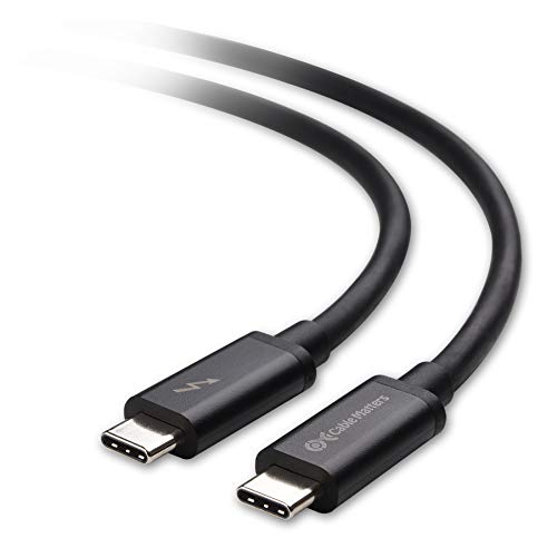 Product Cover Cable Matters Certified 20 Gbps Thunderbolt 3 Cable (USB C Thunderbolt Cable) in Black 3.3 Feet Supporting 100W Charging