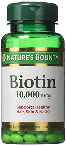 Product Cover Nature's Bounty Biotin 10,000 mcg, Rapid Release Softgels 120 ea ( Pack of 2)