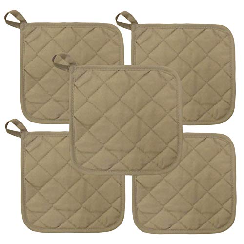 Product Cover Beige Heat Resistant Pot Holders 6.5