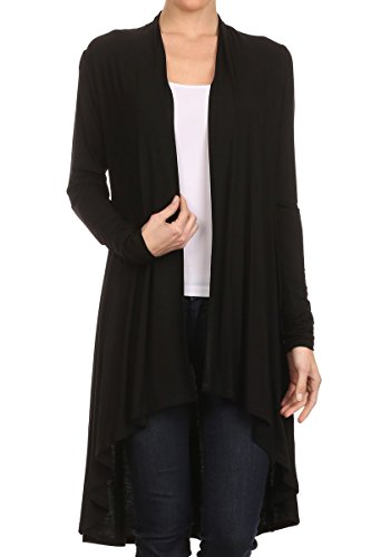 Product Cover Women's S-5XL Long Duster Maxi Casual Soft Bamboo Cardigan Sweater - Made in USA