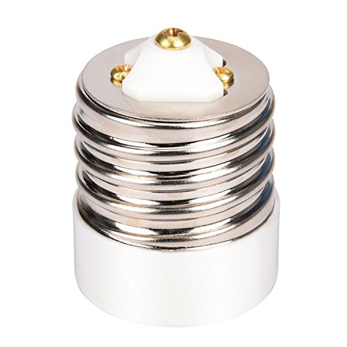 Product Cover E39 to E26 Adapter JACKYLED UL Mogul to Medium Light Bulb Lamp Socket Porcelain Converter 1-Pack
