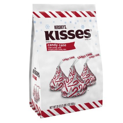 Product Cover Hershey's Limited Edition Candy Cane Kisses 33-Ounce Bag - 2 Pack