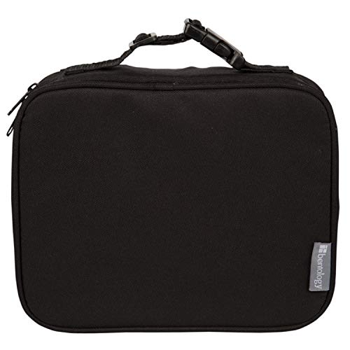 Product Cover Portion Perfect Insulated Sleeve by Bentology - For Bento Box Lunchbox - Black
