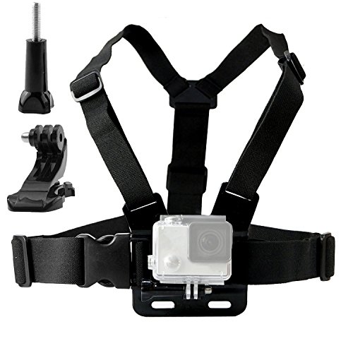 Product Cover TEKCAM Adjustable Chest Harness Mount with J Hook Compatible with Gopro Hero 7 6/AKASO/Apeman/DBPOWER/WIMIUS/Campark/VanTop/Dragon Touch 4k Action Sports Cameras Accessories (Camera Not Included)
