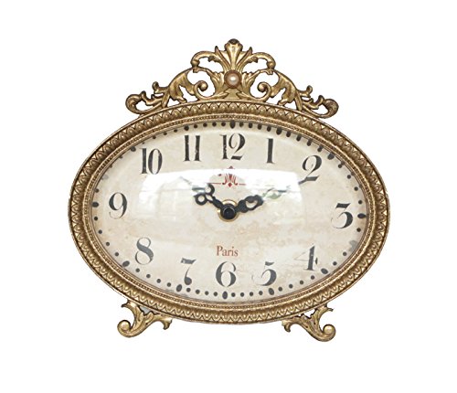 Product Cover NIKKY HOME Pewter Vintage Table Clock 6.5