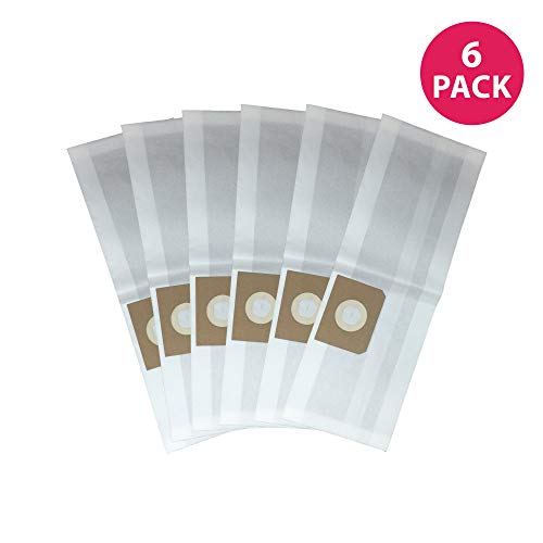 Product Cover Crucial Vacuum Replacement Vacuum Bag - Compatible with Vacmaster VFDB - Fits Vacmaster VF408, Vacmaster Professional VF410P, Cleva Industrial VF408B - Bulk (6 Pack)