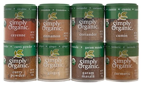 Product Cover Indian Spices Set From Simply Organic with 8 Spices