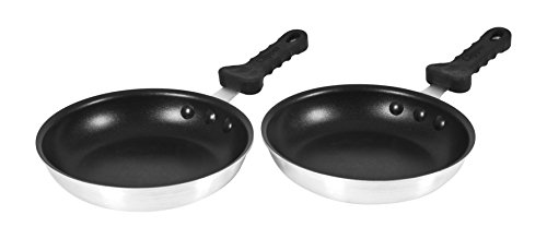 Product Cover 2 pack - 8 inch Commercial Non-Stick Fry Pans w/Ergo Silicone Grip