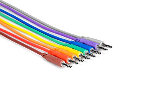 Product Cover Hosa CMM-830 3.5 mm TS to 3.5 mm TS Unbalanced Patch Cables, 1 Foot