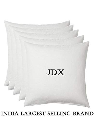 Product Cover JDX Micro Fibre Silknise Cushion Filler (40X40cms, White) - Set of 5