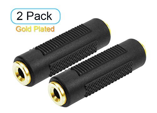Product Cover Inovat 2pcs Gold Plated 3.5mm Stereo Jack to 3.5mm Audio Female to Female Adapter Connectors