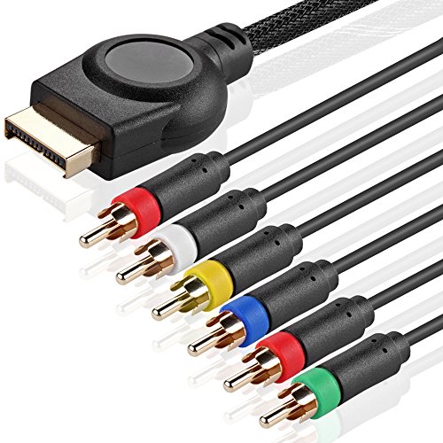 Product Cover TNP PS3 Component AV Cable (6 Feet) Premium High Resolution HDTV Component RCA Audio Video Cable for Sony PlayStation 3 PS3 and PlayStation 2 PS2 Gaming Console [Playstation 3]