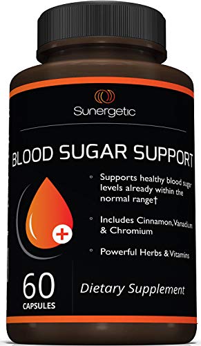 Product Cover Premium Blood Sugar Support Supplement - Helps Support Healthy Blood Sugar & Glucose Levels - Includes Bitter Melon Extract, Vanadium, Chromium, Cinnamon, Alpha Lipoic Acid (60 Capsules)
