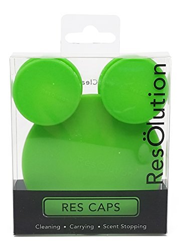Product Cover ResOlution Caps Universal Caps for Cleaning, Storage, and Odor Proofing Glass Water Pipes/Rigs and More - Green