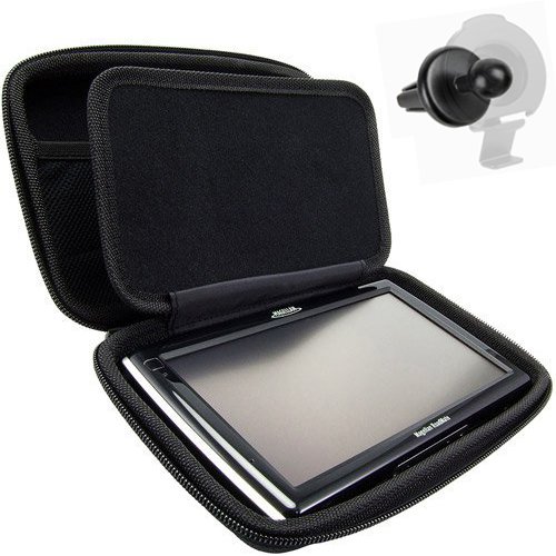 Product Cover ChargerCity XT-Large Hard Shell Carry Case for Garmin Nuvi Drive Smart 51 55 57LM 58 60 61LM 65 66LM 66LMT 67LM 67LMT 68LM 2639 2639LMT 2689 2689LMT 60LMT NUVICAM LMT LMTHD GPS (Free AIR Vent Mount)