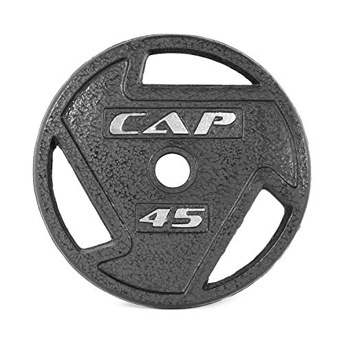 Product Cover CAP Barbell 2-Inch Olympic Grip Plate, Various Sizes, Olympic Grip Plate, 45-Pounds