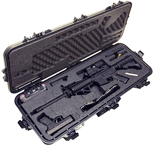Product Cover Case Club Pre-Made AR15 Waterproof Rifle Case with Silica Gel & Accessory Box
