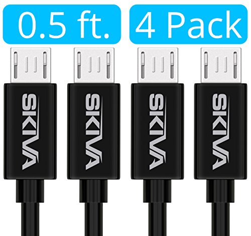Product Cover SKIVA Micro USB Cables [4-Pack] USBLink Premium Short Length (6