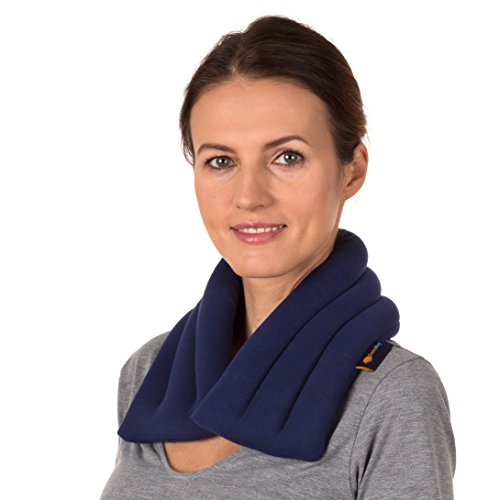 Product Cover Sunny Bay Light Weight Heated Neck Wrap, Flax Seeds (Blue)