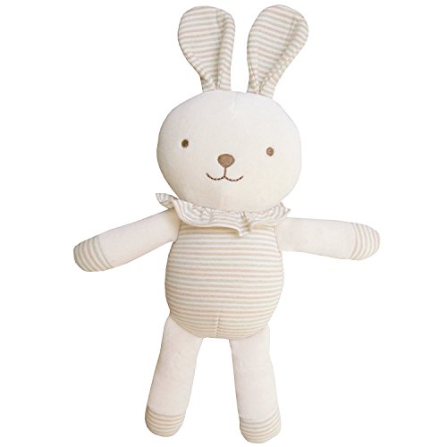 Product Cover JOHN N TREE Organic Cotton Baby First Doll - Lovely Lace Rabbit, 11-Inches