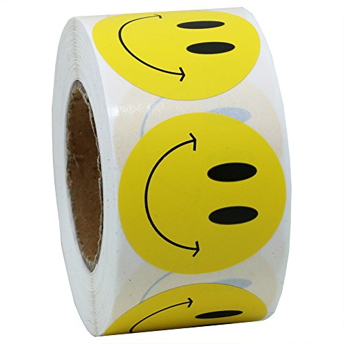 Product Cover Hybsk Yellow Smiley Face Happy Stickers 1.5