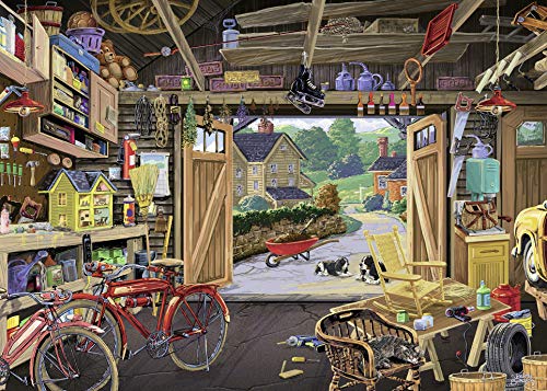 Product Cover Ravensburger - Grandpa's Garage - 300 Large Piece Jigsaw Puzzle for Adults - Every Piece is Unique, Softclick Technology Means Pieces Fit Together Perfectly