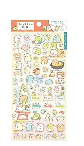 Product Cover San-x Sumikko Gurashi Trasparent Stickers Picture Book Pink