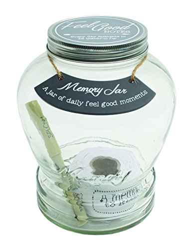 Product Cover Top Shelf TS-MJ004 Feel Good Memory Jar Personalized Keepsakes for Friends and Family Unique Gift Ideas for Birthdays and Christmas Kit Comes with 180 Ti, Large
